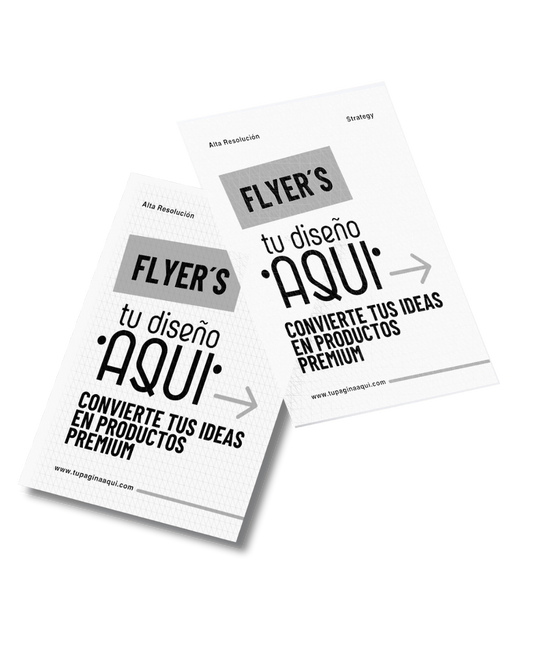 FLYERS Y FOLLETOS BLANCO Y NEGRO